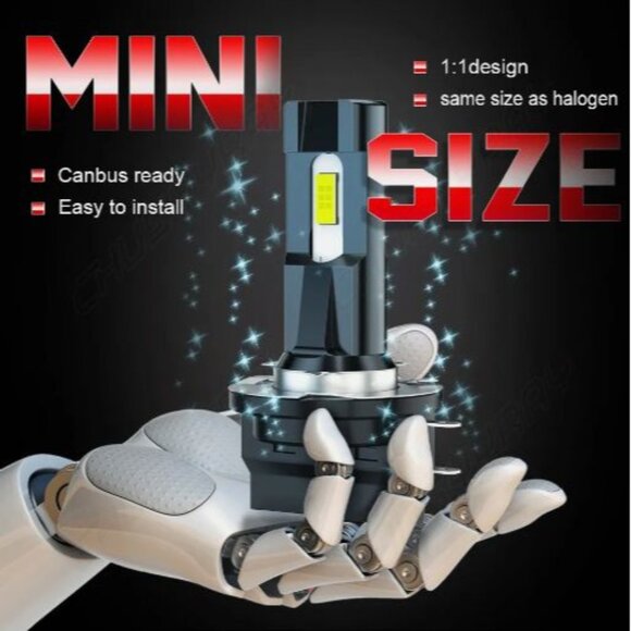 H11B LED Headlight Bulbs For FORD FIESTA 2011 2012 2013 Low Beam Kit White 6000K - Picture 4 of 5